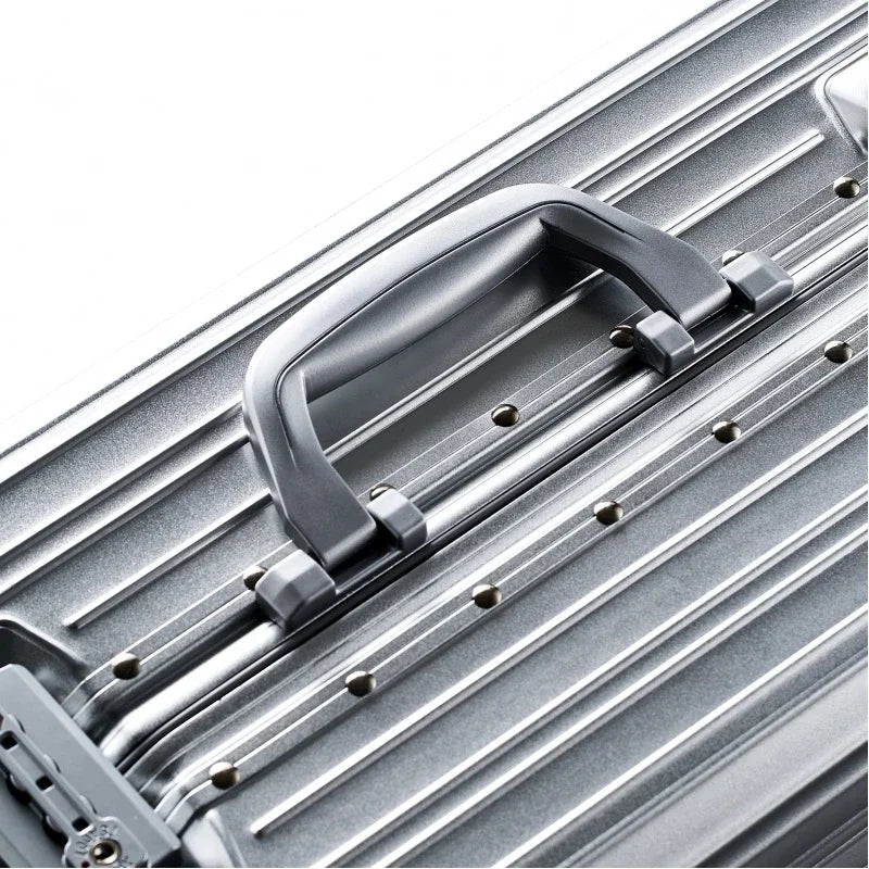 20“ 24'' 26'' 29" All Aluminum Suitcase Luggage. Sizes and colours to suit your needs. Tough, Durable, Classic.