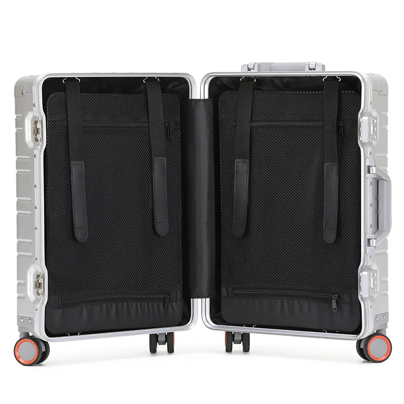 All Aluminum-magnesium alloy Travel Luggage 20/24/29 inch - Cabin suitable and larger