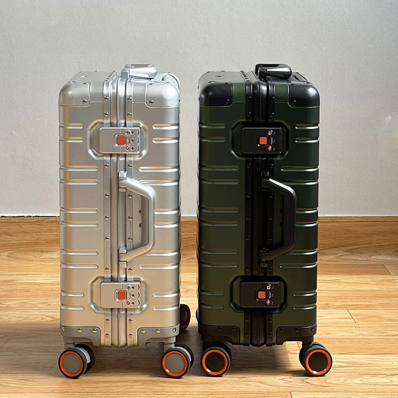 All Aluminum-magnesium alloy Travel Luggage 20/24/29 inch - Cabin suitable and larger