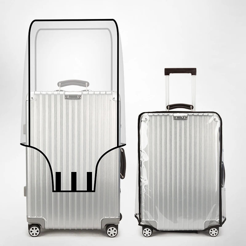 New 20" - 30" Transparent Luggage Protectors.  Waterproof, thickened PVC suitcase cover